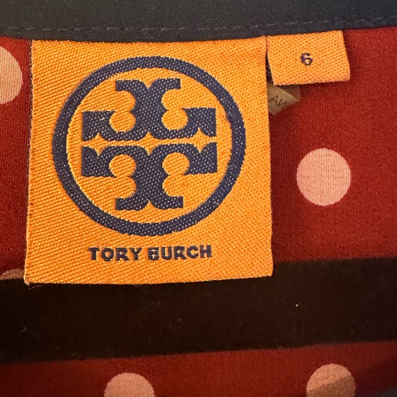 Tory Burch Red Polka Dot Blouse - Picture 6 of 8